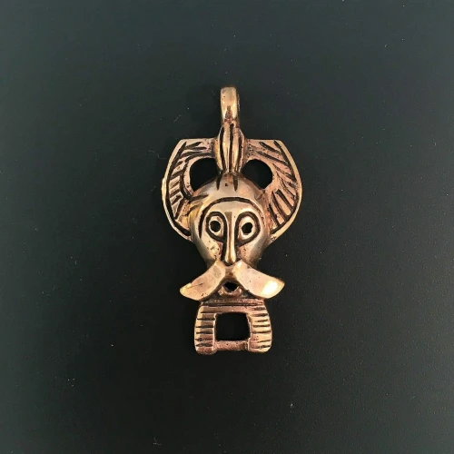 Vikingevedhæng i bronze - Odin , vikingesmykke - vedhæng odin i bronze