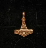 vikingevedhæng bronze thorshammer mjølner dobbeltsidet