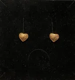 Bronze ørestikkere - Hjerter, amuletter, hjerter, hjerteøreringe, kærlighed, Vikingeørestikkere Bronze - Jordknuden Lille, vikinger, vikingesmykker, vikingeørestikkere, ørestikkere, studs, bronze, guld, ægte, vikingetiden, keltiske, gyldne, små, flettede, fletværk, kopismykker, kopi, fund, udgravninger, guldskat, sølvskat, vikingekopi, museumssmykker, museumssmykke, knude, knuder, interessante, flotte, specielle, nordiske, guder, aser, asatro, solhverv, evigheden, infinity, never ending, amulet, amuletter, harmoni, harmoniske, ribe, ansgar, dagmar, vadehavet, domkirkepladsen, domkirke, biti,