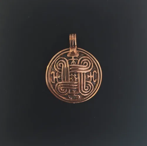 Vikingevedhæng i bronze - "De fire hjørner"