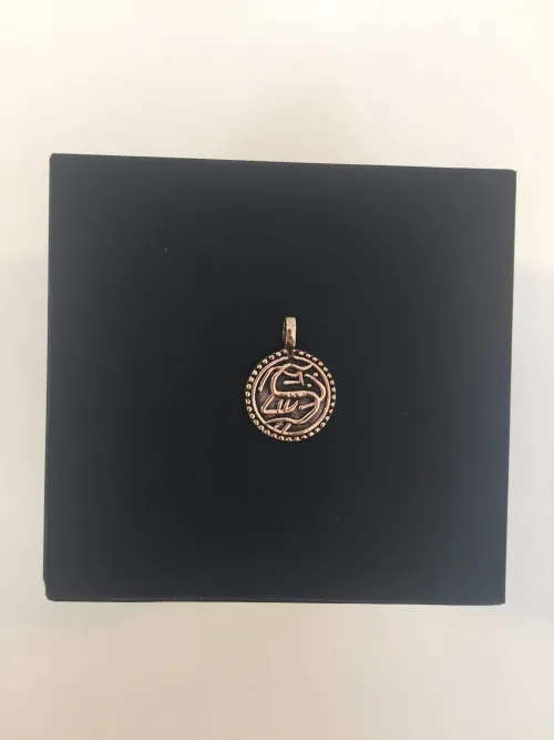 Vikinge vedhæng i bronze - Ribemønt Vikingesmykker - vikingevedhæng, vedhæng. Bronze. mønt