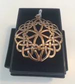 Vikinge vedhæng bronze - Stort Hængesmykke keltisk flet