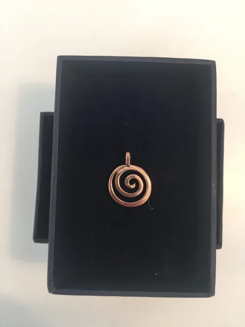 Vikingevedhæng i Bronze - Spiral - Billede 3