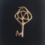 vikingesmykke - vikingevedhæng vedhæng bronze vikinge nøglen til himmeriget, Vikingevedhæng i bronze - Himmelnøgle stor