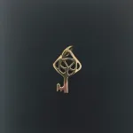 Vikingevedhæng i Bronze - Himmelnøgle Lille, Vikingevedhæng i bronze - "Nøglen til Himlen" lille vikingesmykke - vikingevedhæng vedhæng bronze vikinge nøglen til himmeriget