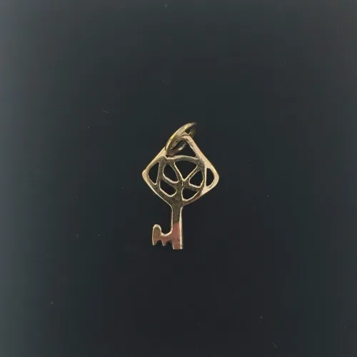 Vikingevedhæng i Bronze - Himmelnøgle Lille, Vikingevedhæng i bronze - "Nøglen til Himlen" lille vikingesmykke - vikingevedhæng vedhæng bronze vikinge nøglen til himmeriget