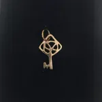 Vikingevedhæng i Bronze - Himmelnøgle Lille, Vikingevedhæng i bronze - "Nøglen til Himlen" lille vikingesmykke - vikingevedhæng vedhæng bronze vikinge nøglen til himmeriget