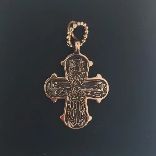 Bronze vedhæng Dagmarkors stort, dronning dagmar, ribe, bronze, bronzekors, gyldent, billigt, stort, kors, smukt, kraftigt, flot, vikinger, vikingetid, vikingesmykker, domkirke, ribe,
