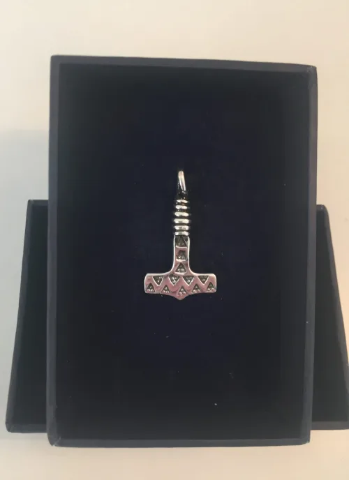 vikingesmykke - vedhæng thorshammer mjølner i sølv