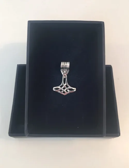 vikingesmykke vikingesmykker vikingevedhæng vedhæng - thorshammer med snoninger