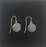 Vikingeørehængere i sølv - Ringkædemønster vikingesmykke vikingesmykker øreringe,ørestikkere ringkæder borrestil i sølv