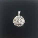 Vikingevedhæng i sølv - Livets træ Yggdrasil stiliseret masiv