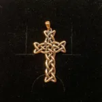 Vedhæng i bronze - Kors keltisk Flet vikingesmykke - vikingevedhæng vedhæng bronze keltisk kors