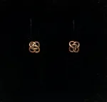 Vikingeørestikkere Bronze - Jordknuden Lille, vikinger, vikingesmykker, vikingeørestikkere, ørestikkere, studs, bronze, guld, ægte, vikingetiden, keltiske, gyldne, små, flettede, fletværk, kopismykker, kopi, fund, udgravninger, guldskat, sølvskat, vikingekopi, museumssmykker, museumssmykke, knude, knuder, interessante, flotte, specielle, nordiske, guder, aser, asatro, solhverv, evigheden, infinity, never ending, amulet, amuletter, harmoni, harmoniske, ribe, ansgar, dagmar, vadehavet, domkirkepladsen, domkirke, biti,