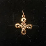 Vikinge vedhæng i bronze - Kors "Odins hjerte" lille stort