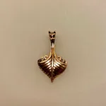 Vikingevedhæng i bronze - Vikingeskib "Stævn med drage" Vikingesmykke vikingeskib - vikingevedhæng skib stævn bronze