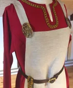 Vikinge Broche og vedhæng i bronze - "Skjold" i Jellingstil