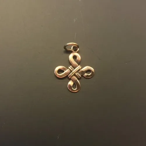 Vikinge vedhæng i bronze - Kors "Odins hjerte" lille