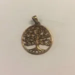 Vikinge vedhæng i bronze - Livets træ - Yggdrasil med krummelurer