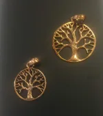 Vikinge vedhæng i bronze - Livets træ - rund Yggdrasil - Vikinge vedhæng i bronze - Livets træ - lille rund Yggdrasil