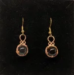 Ørehængere Bronze - Gotlandsk krystal 12 mm, Ørehængere Bronze - Gotlandsk krystal 10 mm, Vikinge Ørehængere i bronze - Gotlandsk krystal enkel, ørehængere, øreringe, ørenringe, øresmykker, bronze, smykker, vikingesmykker, museumssmykker, museums, kopismykker, vikingekopier, oldtidsfund, historiske smykker, ægte, originale, aser, nordisk, nordiske, mytologi, gamle, symbolik, amuletter, specielle, kvalitet, ribe, biti, fund,