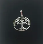 Vikingevedhæng i sølv - Livets træ ovalt med hjerter flad - asatro, thor, freja, fenris, livets træ, livstræ, kærlighed, konfirmationsgave, mors dag, gave ide, sølvvedhæng, sølv, sterling sølv, vikingesmykke,