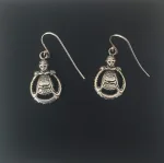 Vikingeørehængere i sølv - Rund Freja