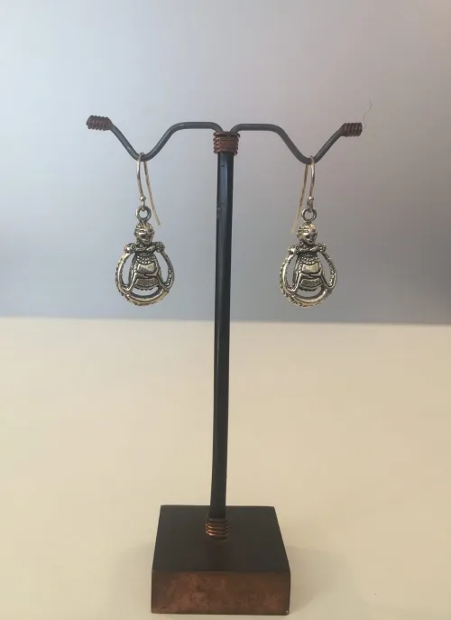 vikinge ørehængere i bronze - Freja rund