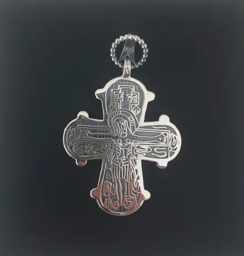 Vedhæng i sølv - Dagmarkors mellem, vikingesmykker, museumssmykker, kopi smykker, dagmar, dronning dagmar, ribe, vadehavet, fund, kors, biti, Vedhæng i sølv - Dagmarkors stort, sølvkors, dronning, Dagmar, ud i Ribe, sølvvedhæng, sølvkors, kors, sølvsmykke, stort, flot, ribe, fund, museumssmykker, kopi, ægte, original, sterling sølv,