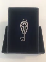 Vikingevedhæng Sølv - Nøglen til Himmeriget med Kors - Billede 2