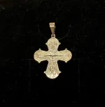 Vedhæng i sølv - Dagmarkors apostle, Vedhæng i sølv - Dobbeltsidet Dagmarkors, dronning dagmar, ribe, vadehavet, biti, museums smykker, kopismykker, vikingekopier, kors, fund, danefæ, kristent kors, sølvkors, sterling sølv, ægte sølv,