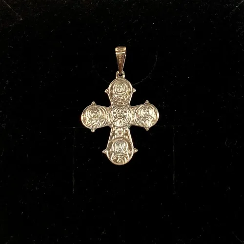 Vedhæng i sølv - Dagmarkors apostle, Vedhæng i sølv - Dobbeltsidet Dagmarkors, dronning dagmar, ribe, vadehavet, biti, museums smykker, kopismykker, vikingekopier, kors, fund, danefæ, kristent kors, sølvkors, sterling sølv, ægte sølv,