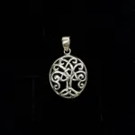 vikingesmykke - vedhæng livets træ yggdrasil i sølv