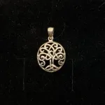 vikingesmykke - vedhæng livets træ yggdrasil i sølv