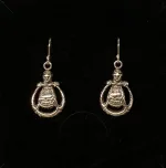 Vikingeørehængere i sølv - Rund Freja