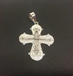 Vedhæng i sølv Dagmarkors apostle, Vedhæng i sølv - Dobbeltsidet Dagmarkors, dronning dagmar, ribe, vadehavet, biti, museums smykker, kopismykker, vikingekopier, kors, fund, danefæ, kristent kors, sølvkors, sterling sølv, ægte sølv,