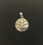 Vikingevedhæng i sølv - Livets træ Yggdrasil stiliseret masiv