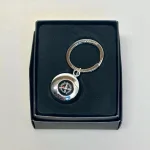 Nøglering med kompas - blank sølv, vej, retning, vejen til dit hjerte, kærlighed, bryllup, rejse, gimmick, sjov, tale, til, gommen, bruden, magisk, amulet, nøglering, stifinder, kvalitet, design, lækker, flot, smart, gadget, phillippi, pole, 195197, biti, ribe, gave, gaveide, rejsegave, bryllupstale