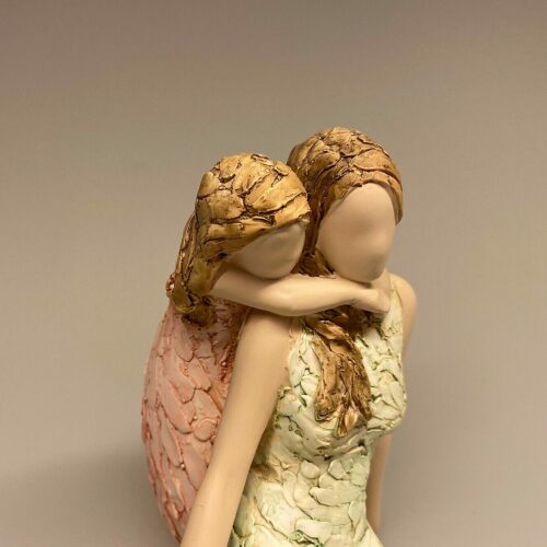 More than words Figur - Like Mother like Daughter, moster, faster, niece, papmor, nabo, søstre, storesøster, lillesøster, kærlighed, mor og datter, figur, symbol, betyder meget, værdifuld, gaveide, smuk, kunst, håndlavet, moddleret, arora, more than words, willowtree, biti, ribe, vadehavet