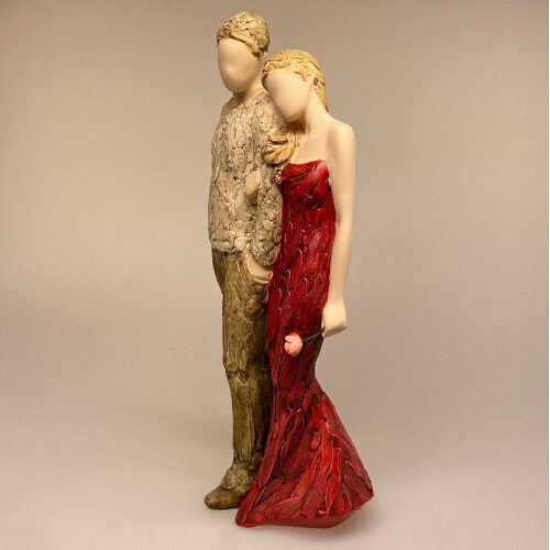 Arora, More than words Par arm i arm - Everlasting Love rød, "More than words" - Par, arm i arm - Everlasting Love rød - Par, arm i arm "Everlasting Love" - kærlighed - bryllup - bryllupsgave - sølvbryllup - brudepar - kobberbryllup -