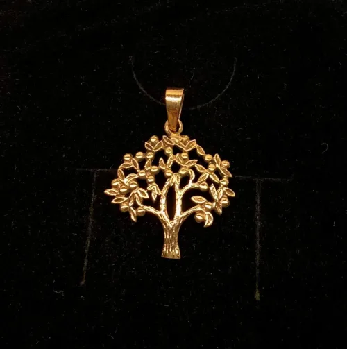 Vikingevedhæng i bronze - Livets træ "Yggdrasil Yduns æbler" vikingevedhæng bronze livets træ yggdrasil yduns æbler