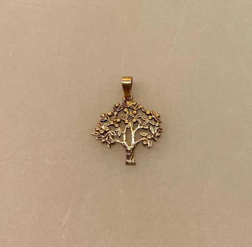 Vikingevedhæng i bronze - Livets træ "Yggdrasil Yduns æbler" vikingevedhæng bronze livets træ yggdrasil yduns æbler
