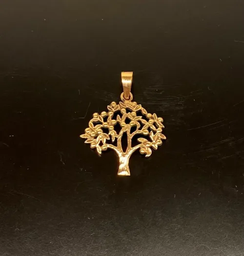 Vikingevedhæng i bronze - Livets træ "Yggdrasil Yduns æbler" vikingevedhæng bronze livets træ yggdrasil yduns æbler