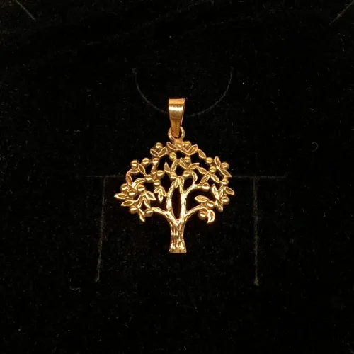 Vikingevedhæng i bronze - Livets træ "Yggdrasil Yduns æbler" vikingevedhæng bronze livets træ yggdrasil yduns æbler