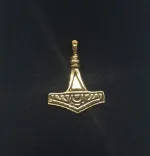 vikingevedhæng bronze thorshammer mjølner dibbeltsidet