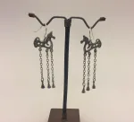 vikinge øreringe Odins hest Slejpner sølv