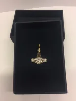 vikingevedhæng bronze thorshammer mjølner dibbeltsidet