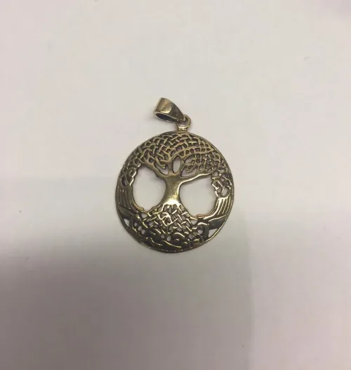 vikingevedhæng bronze livets træ yggdrasil keltisk flet