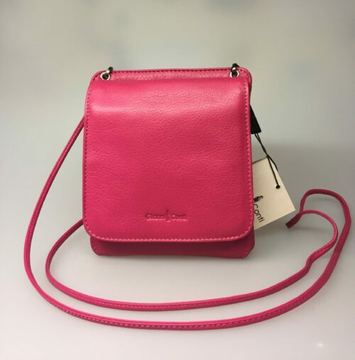 Taske med integreret pung (5513) - kalveskind Pink