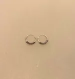 Creoler i sølv Ø 12 mm med twistet snoning, billige, ægte, sterling, holdbare, cool, Ø 12 mm Creoler sølv med twistet snoning, biti, ribe, twistet, snoet, Sølvøreringe, sølv smykker, ørenringe, øreringe, runde, ringe, hoops, creol, creoler,